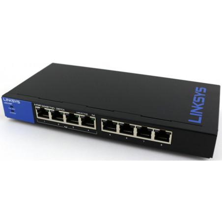 Switch Linksys LGS108P 8 Puertos 10/100/1000 POE+