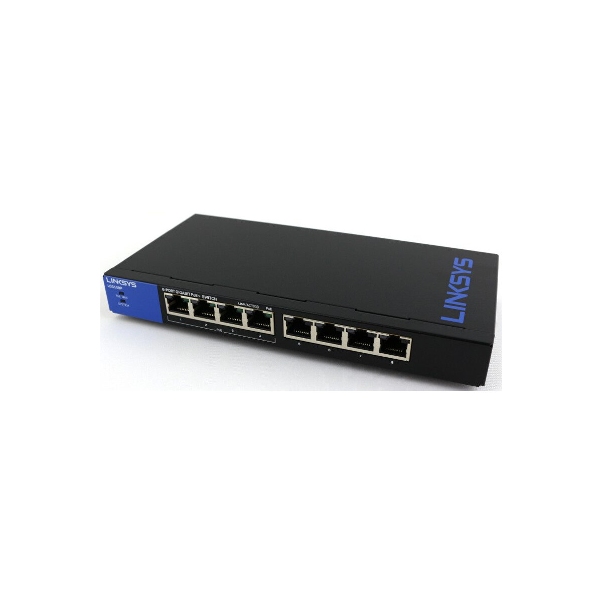 Switch Linksys LGS308P SMB 8 Puertos 10/100/1000 POE+