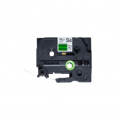 Cinta Brother FLe-7511 Negro / Verde 21 mm x 4.5 m Bandera 2