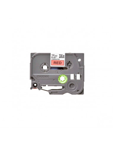 Cinta Brother TZe-431 Negro / Rojo 12 mm de ancho x 8 m de largo - Laminada Cinta Brother TZe-431 Negro / Rojo 12 mm de ancho x 8 m de largo - Laminada
