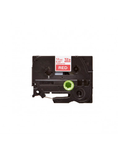 Cinta Brother TZe-435 Blanco / Rojo 12 mm de ancho x 8 m de largo - Laminada Cinta Brother TZe-435 Blanco / Rojo 12 mm de ancho x 8 m de largo - Laminada