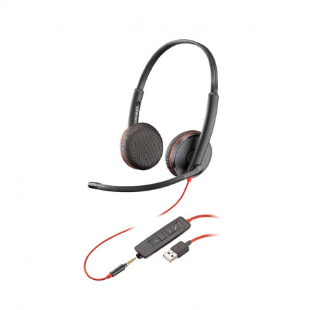 Auriculares Headset Plantronics Blackwire C3225 Biaural USB