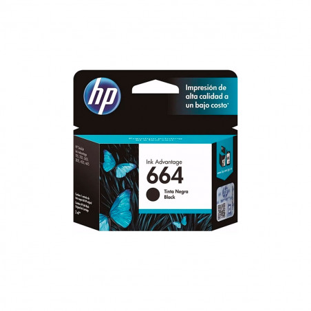 Cartucho de Tinta HP 664 Negro Original F6V29AL