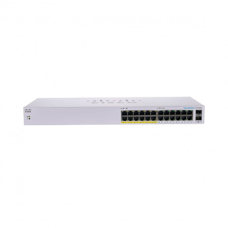 Switch Cisco Business CBS110-24PP 24 Puertos (12 PoE) + 2 SFP