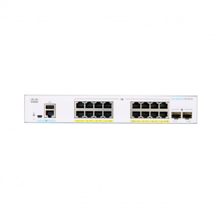 Switch Cisco Business CBS250-16P-2G 16 Puertos PoE + 2 SFP