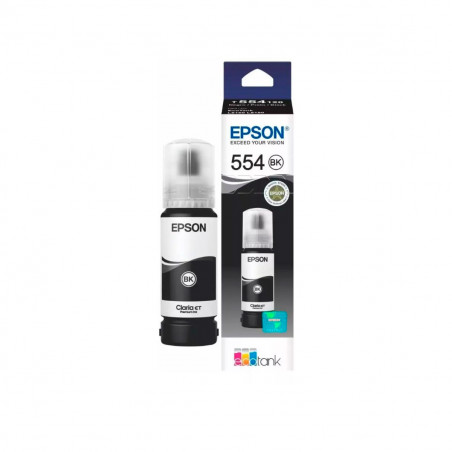 Botella de tinta EPSON T554BK Negro Pigmentado 70ml