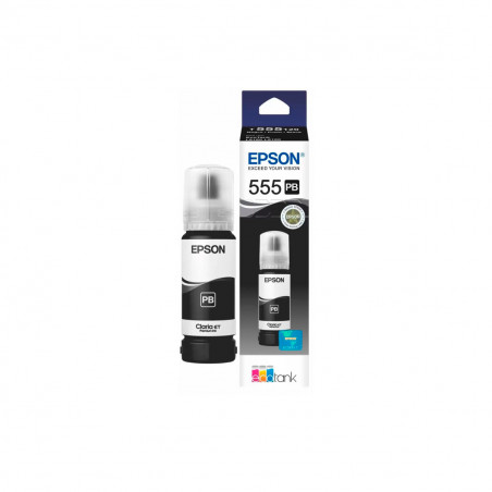 Botella de tinta EPSON T555BK Negro 70ml