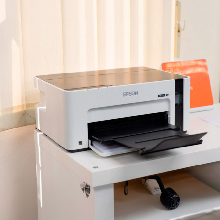Impresora EPSON ECOTANK M1120 Blanco y Negro inalámbrica