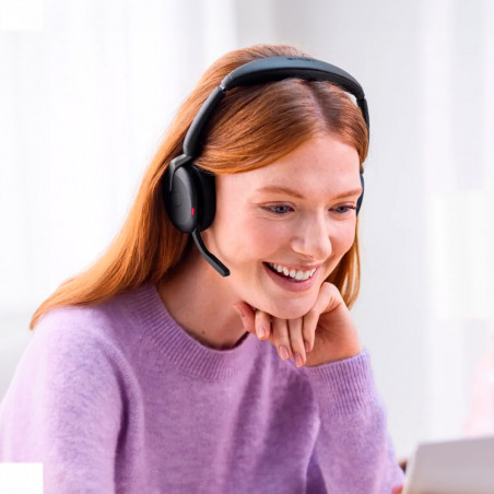 Auriculares Headset Jabra Biaural Evolve 2 65 SE STEREO NEGRO USB C