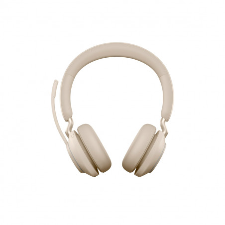 Auriculares Headset Jabra Biaural Evolve 2 65 SE STEREO BEIGE USB A