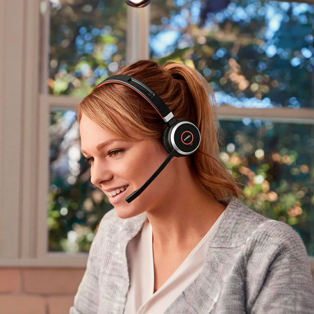 Headset Biaural Jabra Evolve 2 65 UC STEREO USB A