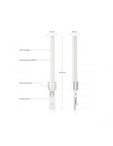 Antena Omnidireccional Ubiquiti AMO-2G13