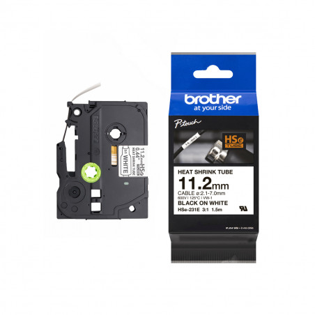 Cinta Tubular Brother HSE-231E Termocontraíble 11.2mm x 1.5m