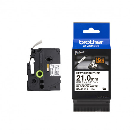 Cinta Tubular Brother HSE-251E Termocontraíble 21mm x 1.5m