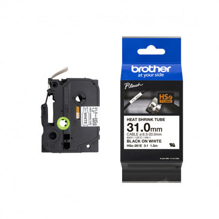 Cinta Tubular Brother HSE-261E Termocontraíble 31mm x 1.5m