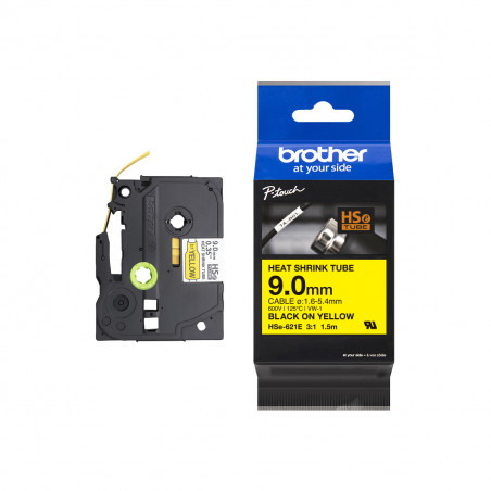 Cinta Tubular Brother HSE-621E Termocontraíble 9mm x 1.5m