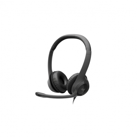 Auriculares Headset Logitech H390 STEREO USB Negro