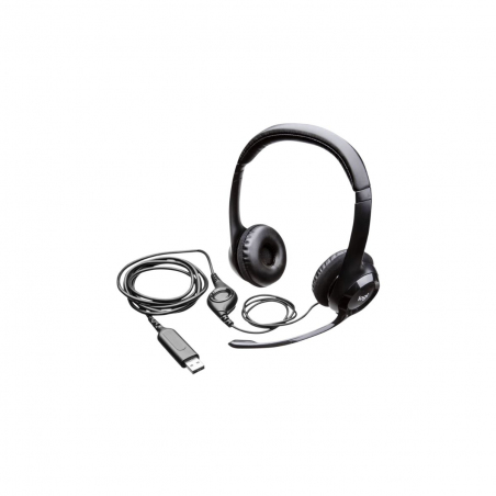 Auriculares Headset Logitech H390 STEREO USB Negro