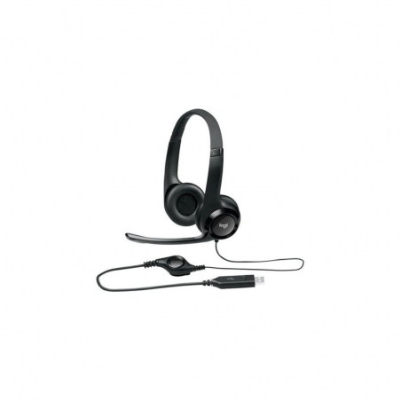Auriculares Headset Logitech H390 STEREO USB Negro