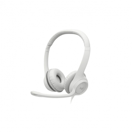 Auriculares Logitech H390 STEREO USB Blanco