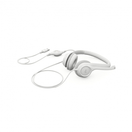 Auriculares Logitech H390 STEREO USB Blanco