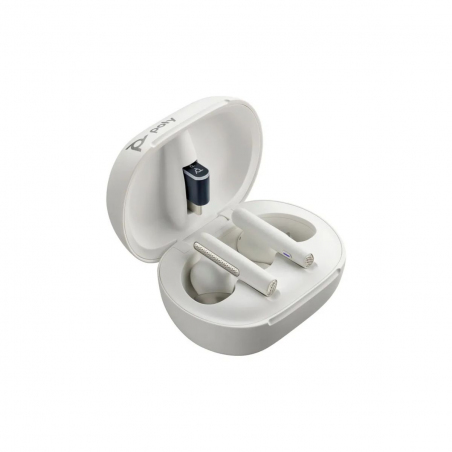 Auriculares Headset Poly Voyager Free 60 UC BT7000 USB-A In Ears Blanco