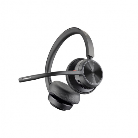 Auriculares Headset Poly Voyager 4320 inalámbrico BT700 Dongle USB.
