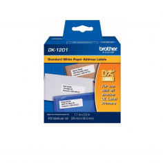 Cinta Brother DK-1201 Precortada 2.9 x 9.0 cm. x 400u