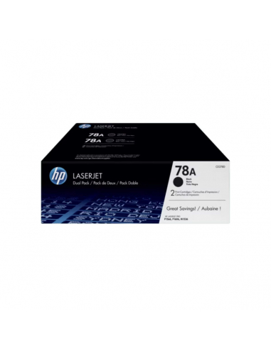 Cartucho Tóner HP 78A Negro Dual Pack Original CE278AD