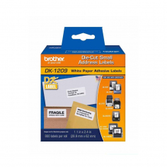 Cinta Brother DK-1209 precortada 2.9 x 6.2 cm. x 800u.