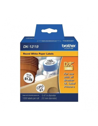 Rollo Brother DK-1219 prec. redondo 12mm diam. x 1200u