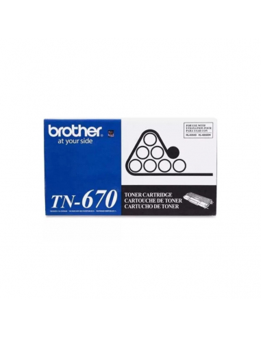 Cartucho Tóner Brother TN-670 Negro Original