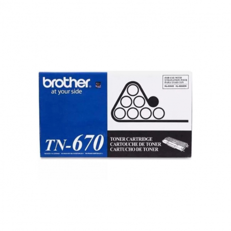 Cartucho Tóner Brother TN-670 Negro Original Cartucho Tóner Brother TN-670 Negro Original