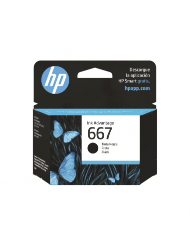 Cartucho de Tinta HP 667 Negro Original 3YM79AL