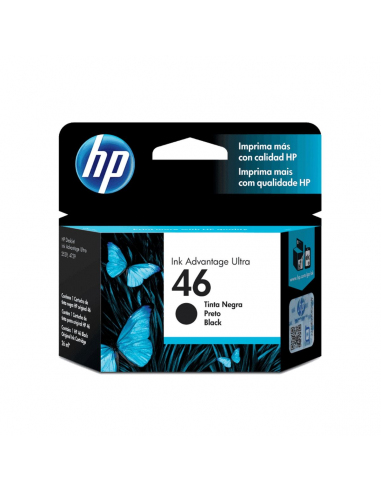 Cartucho de Tinta HP 46 Negro Original CZ637AL