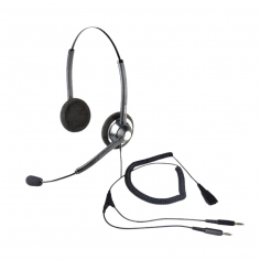 Auriculares Headset Jabra Biaural Biz 1900 QD 3.5mm