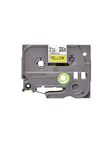 Cinta Brother TZe-621 Negro / Amarillo 9mm de ancho x 8 m de largo - Laminada Cinta Brother TZe-621 Negro / Amarillo 9mm de ancho x 8 m de largo - Laminada