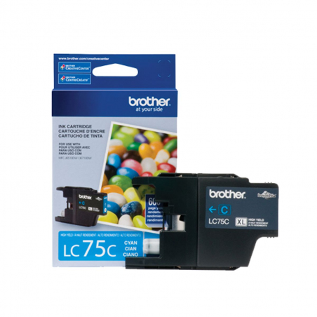 Cartucho de tinta Brother LC75C XL Cyan Original