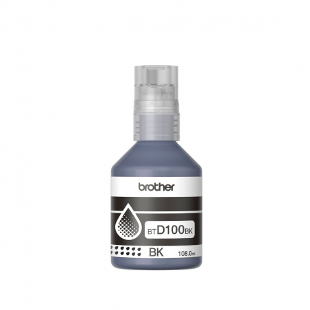 Botella de Tinta Brother BTD100BK Negro Original