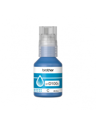 Botella de Tinta Brother BTD100C Cian Original