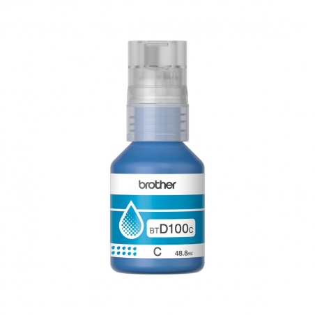 Botella de Tinta Brother BTD100C Cian Original