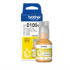 Botella de Tinta Brother BTD100Y Amarillo Original