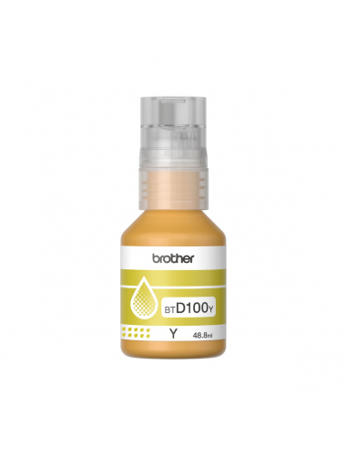 Botella de Tinta Brother BTD100Y Amarillo Original