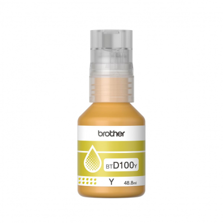 Botella de Tinta Brother BTD100Y Amarillo Original
