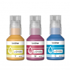Kit de Botellas de Tinta Brother BTD100C 3 colores Original 2