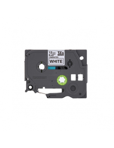 Cinta Brother TZe-231 Negro / Blanco 12mm de ancho x 8 m de largo - Laminada Cinta Brother TZe-231 Negro / Blanco 12mm de ancho x 8 m de largo - Laminada
