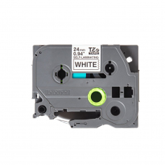 Cinta Brother TZe-SL251 Negro / Blanco 24mm de ancho x 8 m de largo - Autolaminada 2