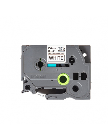 Cinta Brother TZe-SL251 Negro / Blanco 24mm de ancho x 8 m de largo - Autolaminada Cinta Brother TZe-SL251 Negro / Blanco 24mm de ancho x 8 m de largo - Autolaminada