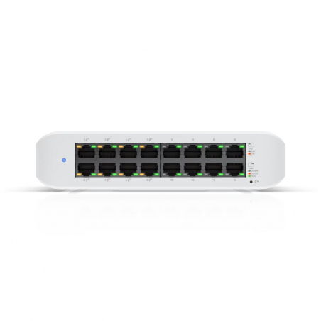 Switch Ubiquiti UniFi USW-Lite-16-PoE 16 Puertos Gigabit con 8 Puertos PoE+