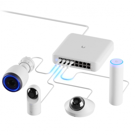 Switch Ubiquiti UniFi USW-Lite-16-PoE 16 Puertos Gigabit con 8 Puertos PoE+